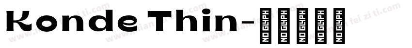Konde Thin字体转换